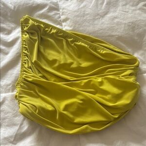 Norma Kamali Yellow Crop Top